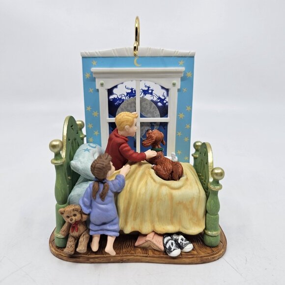 Vintage Hallmark A Time To Believe Christmas Tree Ornament Windup Movement 2002 - Picture 2 of 14